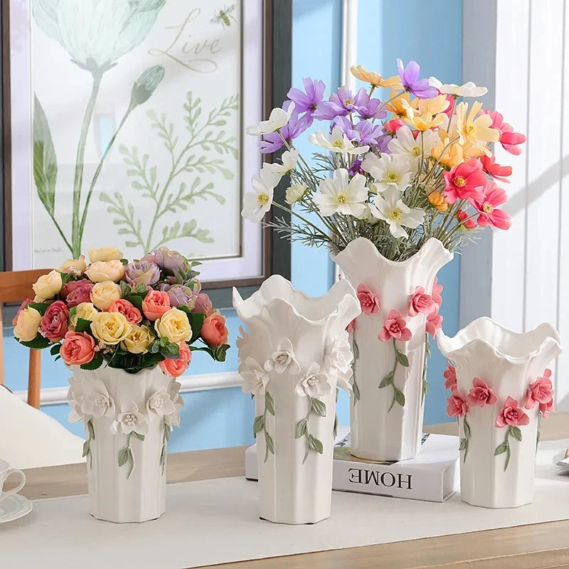3D Ceramic Vase Home Decor Creative Design Porcelain Decorative Flower Vase For Wedding Decoration - Buy online at  Vibe In Cart.