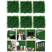 10pcs Artificial Plants Grass Wall Panel Boxwood Hedge Greenery UV Protection Green Decor Privacy Fence Backyard Screen Wedding - Buy online at  Vibe In Cart.