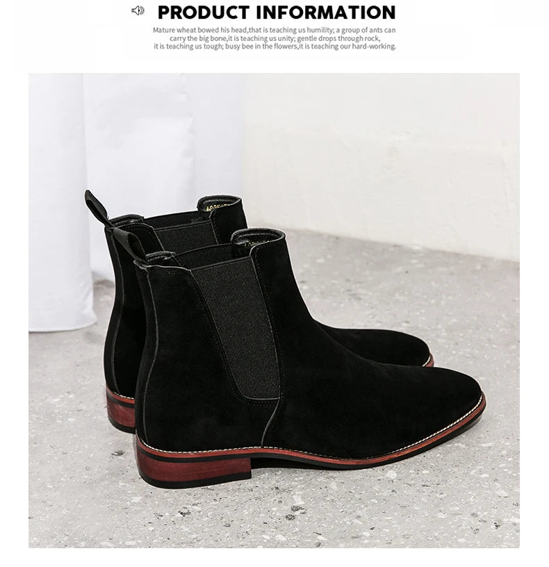 Classic Chelsea Boots Men Trend Ankle Boots Men Fashion Social Party Boots Men High Top Casual Business Shoes For Men - Buy online at  Vibe In Cart.