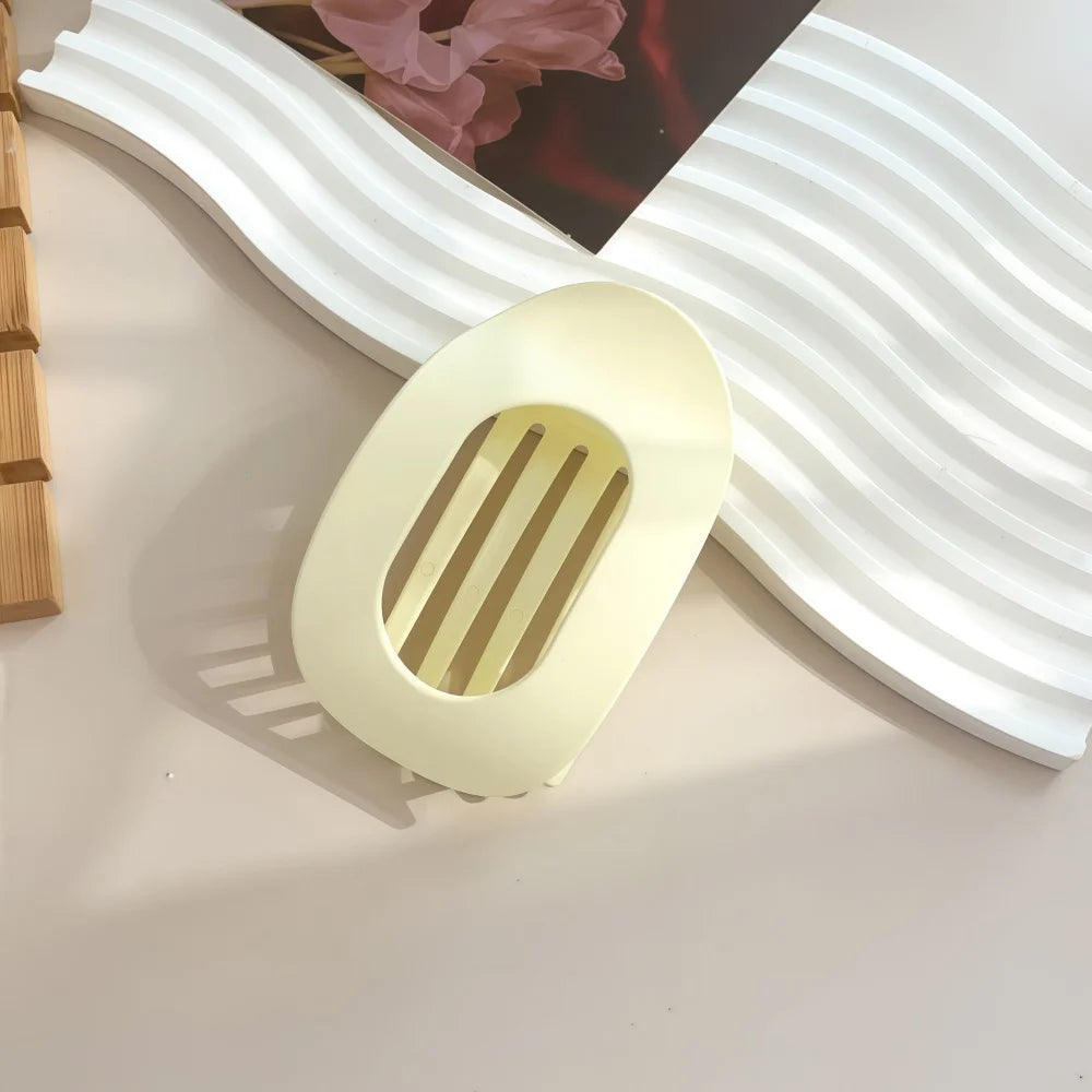 Plastic Hair Claw Clip for Women with Curved Design