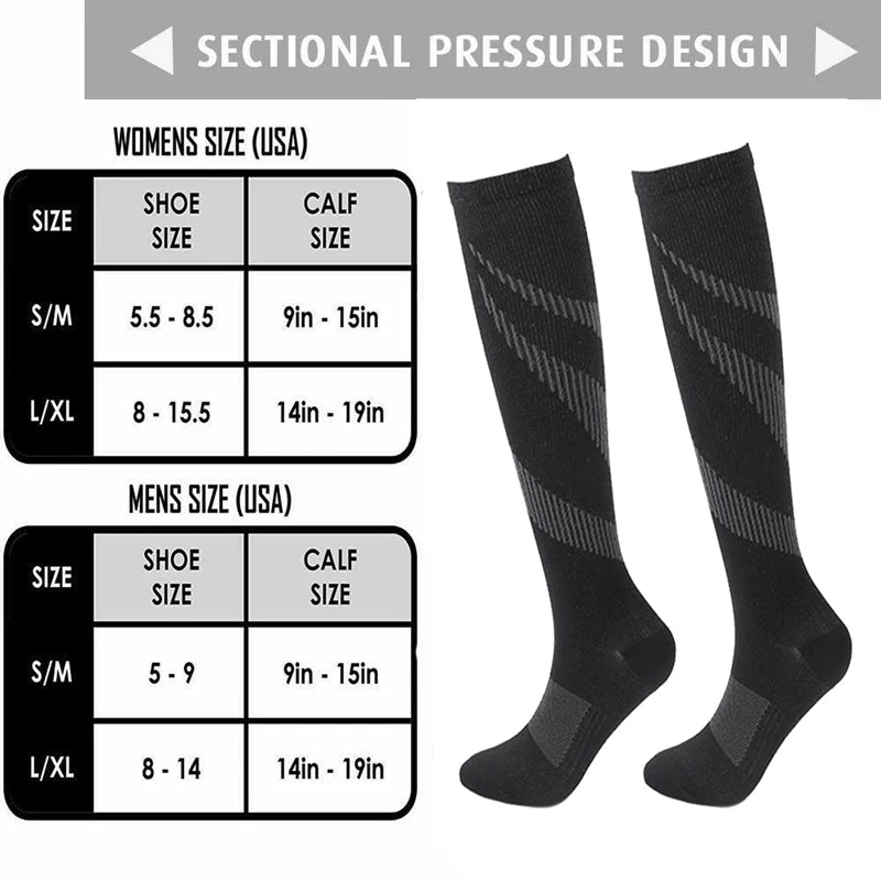 Men's Sports Compression Socks Varicose Veins Cycling Socks Nursing Running Compression Socks Nurse Outdoor Natural Hiking - Buy online at  Vibe In Cart.