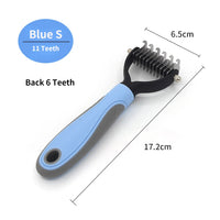 Stainless Steel Deshedding Brush for Dog Grooming and Hair Removal