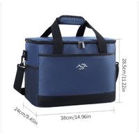 Rectangular Oxford Insulated Lunch Bag for Outdoor Use