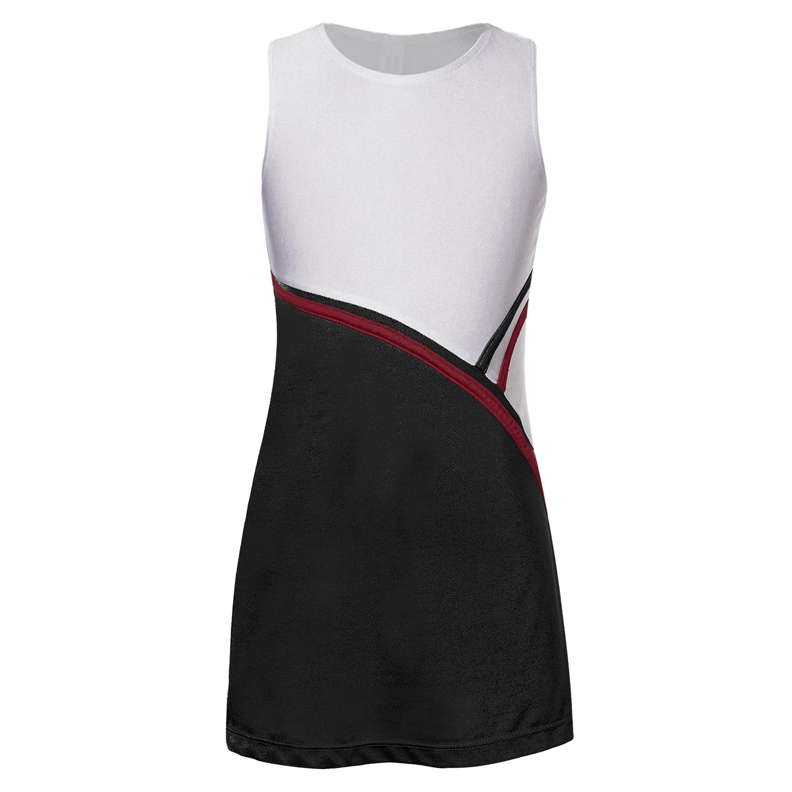 Kids Girls Tennis Golf Sport Sundress Summer Yoga Outdoor Sport Sleeveless Dress for Tennis Golf Badminton Cheerleading Dance