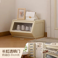 Multi-Layer Shoe Cabinet with Door for Dust-Proof Storage
