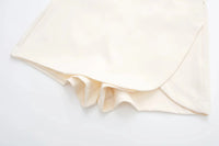 HXAO Women's Skort High Waist Brown Skirt Pants Stylish Summer Pink Black Mini Skirt Shorts Asymmetric Casual Off White Skort - Buy online at  Vibe In Cart.