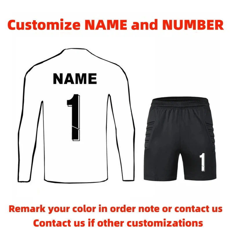 Unisex Long Sleeve Football Goalkeeper Tracksuit Uniform