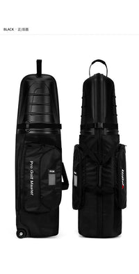 Hard Shell Nylon Golf Bag, Black, 38x34x134cm
