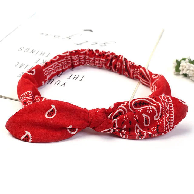New Boho Women Soft Solid Print Headbands Vintage Cross Knot Elastic Hairbands Turban Bandanas Girls Hair Bands Hair Accessories - Buy online at  Vibe In Cart.