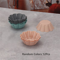 12pcs/Set Silicone Cake Mold Round Shaped Muffin Cupcake Baking Molds Kitchen Cooking Bakeware Maker DIY Cake Decorating Tools - Buy online at  Vibe In Cart.