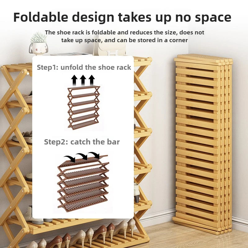 Free installation at home doorstep, simple multi-level rental house, shoe cabinet, dormitory storage, folding shoe rack - Buy online at  Vibe In Cart.