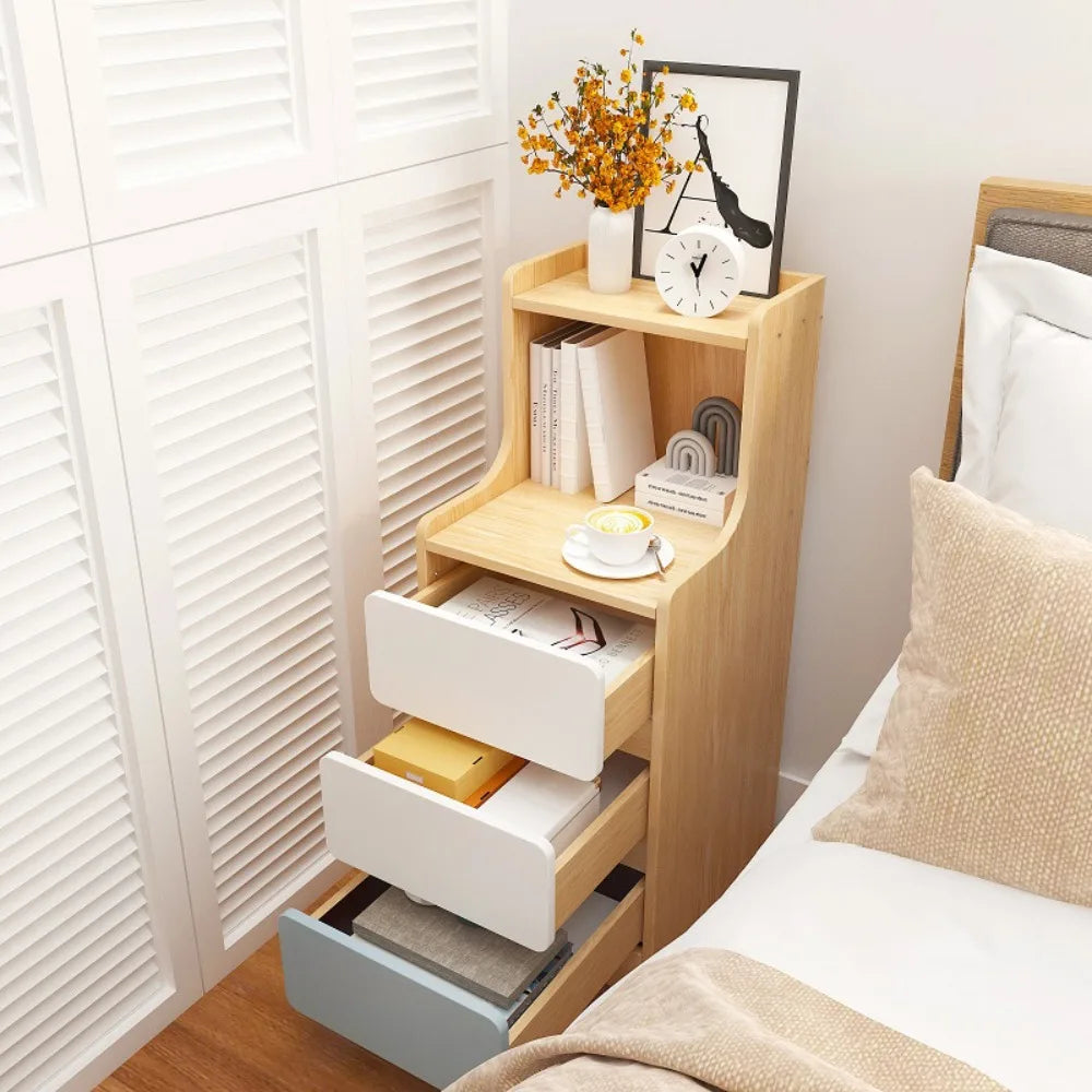 Bedside Table Bedroom Small-scale Simple Storage Rack High-capacity Modern Simple Storage Cabinet Multi Layer Storage Lockers - Buy online at  Vibe In Cart.
