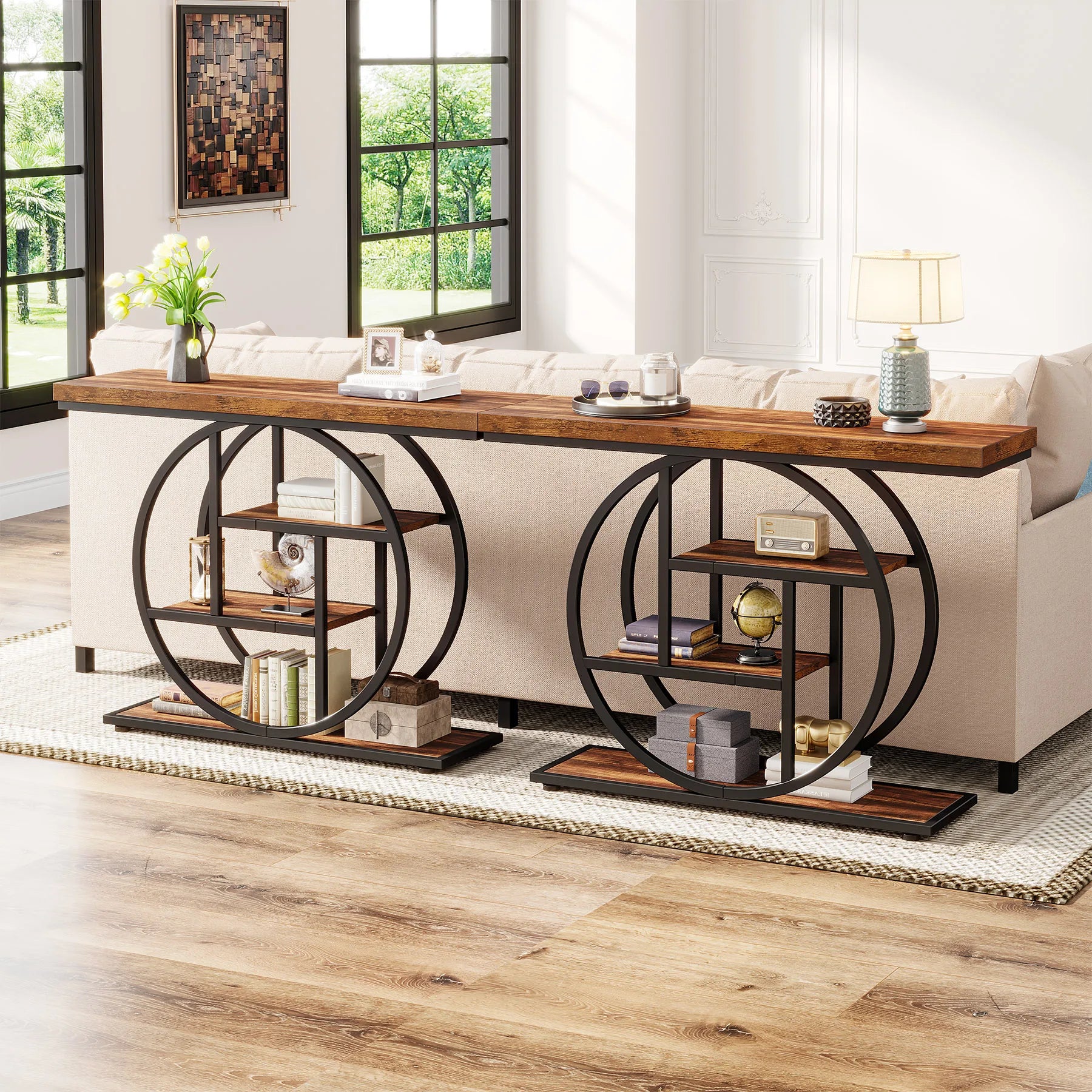 Console Table, 4-Tier Entryway Table, 41.3-Inch Industrial Sofa Table for Living Room, Foyer Hallway Table for Entrance - Buy online at  Vibe In Cart.