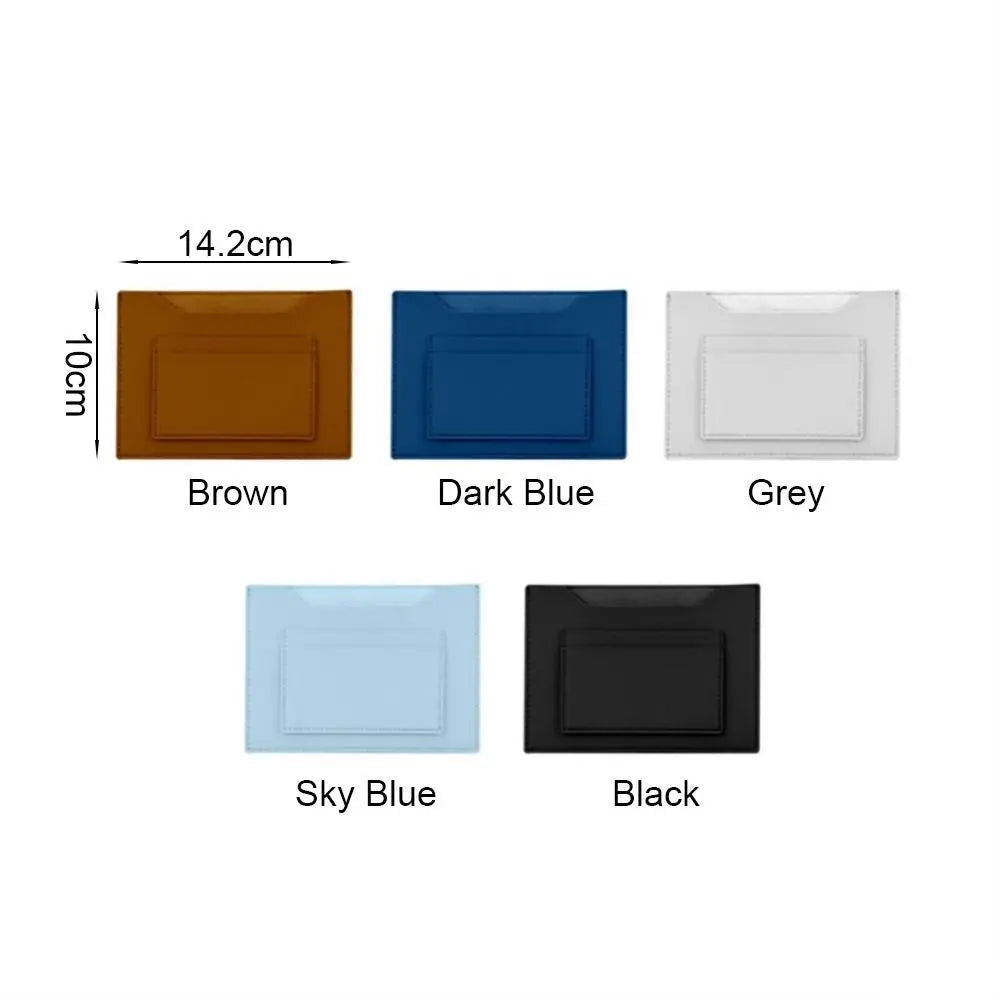 Waterproof PU Passport Cover with Multi-Slots, Large Capacity, 14.2cm