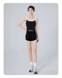 Women Tennis Yoga Workout Wide Leg Short Pants Mid-waist Causal Loose Straight Shorts Teen Girl Breathable Jogging Gym Clothing - Buy online at  Vibe In Cart.