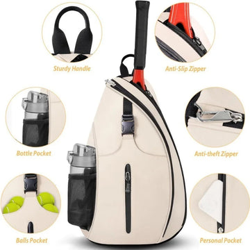 Oxford Tennis and Badminton Bag Outdoor Sports Training Shoulder Tennis Bag Pick Ball Paddle Backpack Crossbody Bags - Buy online at  Vibe In Cart.