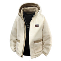 Reversible Winter Lamb  Fleece Hooded Jacket Streetwear Men Women Reversible Cotton Jackets Casual Zipper Thick Warm Coat - Buy online at  Vibe In Cart.