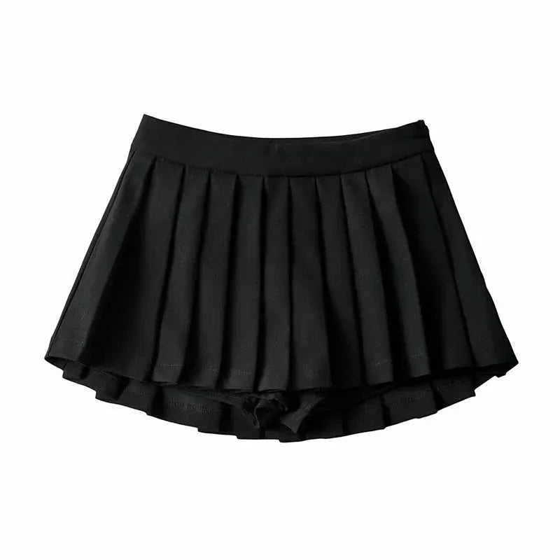 Spice girl pleated skirt female pure color small short skirt summer new Korean version JK college wind high waist mini skirt - Buy online at  Vibe In Cart.
