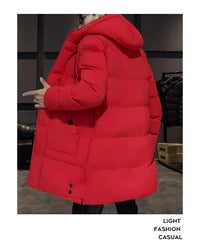 New Winter Men's Hooded Long Cotton Jacket, Thickened Warm Parka, Plus Sizes M-8XL - Buy online at  Vibe In Cart.