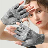 RNABAU Women Cycling Bicycle Gloves Half Finger Gym Gloves Men Mitten Breathable Anti-slip Glove Fitness Sport Training Gloves - Buy online at  Vibe In Cart.