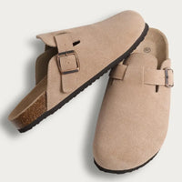 Crestar Women's Clogs Mules Cork Clogs Slippers Men Outdoor Mules Suede Clogs Shoes with Arch Support Mule Leather Clogs Sandal - Buy online at  Vibe In Cart.