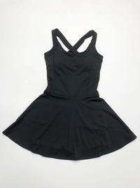 Women Tennis Dress One-Pieces Slim Fit Soft Sports Sets Golf Badminton Skorts Back Cross Tracksuits With Chest Pads Yoga Suits - Buy online at  Vibe In Cart.