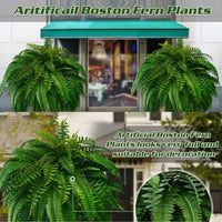 Realistic Boston Ferns 57cm/67cm Artificial Boston Fern Plants 38 Leaves UV Resistant Fake Ferns Greenery for Door Porch Decors - Buy online at  Vibe In Cart.