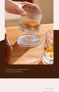 255 ML Transparent Round Glass Whiskey Wine Beer Cup