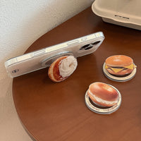 Foldable Magnetic Phone Holder with Cartoon Food Theme