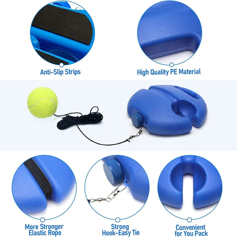 Tennis Training Ball Tennis Trainer Professional Training Primary Tool Exercise Self Study Rebound Ball Indoor Tennis Exercise - Buy online at  Vibe In Cart.