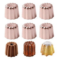 6pcs French Reve Cake Mold Non-stick Aluminum Canele Mousse Muffin Pudding Mold for Home DIY Canele Baking Creative Bakeware - Buy online at  Vibe In Cart.