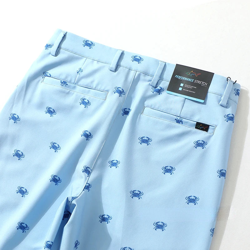 New Golf Shorts Mens Summer Slim Fit Baseball Golf Shorts Sweatpants Male Elastic Sports Wear Fast Dry Casual Trousers Running