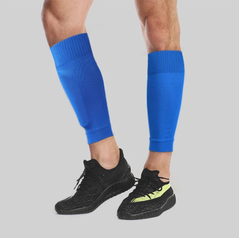 1 Pair Hight Elasticity Soccer Protective Socks Without Feet Kids Adults Shin Pads Guard For Football Sport Leg Support Sleeves - Buy online at  Vibe In Cart.