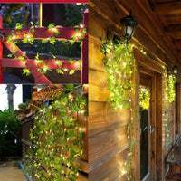 2M Green Leaf String Lights Artificial Ivy Vine Fairy Light Wedding Party Decoration Christmas Home Room Decor Wall Plant Wreath - Buy online at  Vibe In Cart.