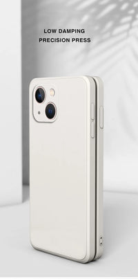 Square Liquid Silicone Protective Phone Case with Anti-Scratch and Dustproof Features