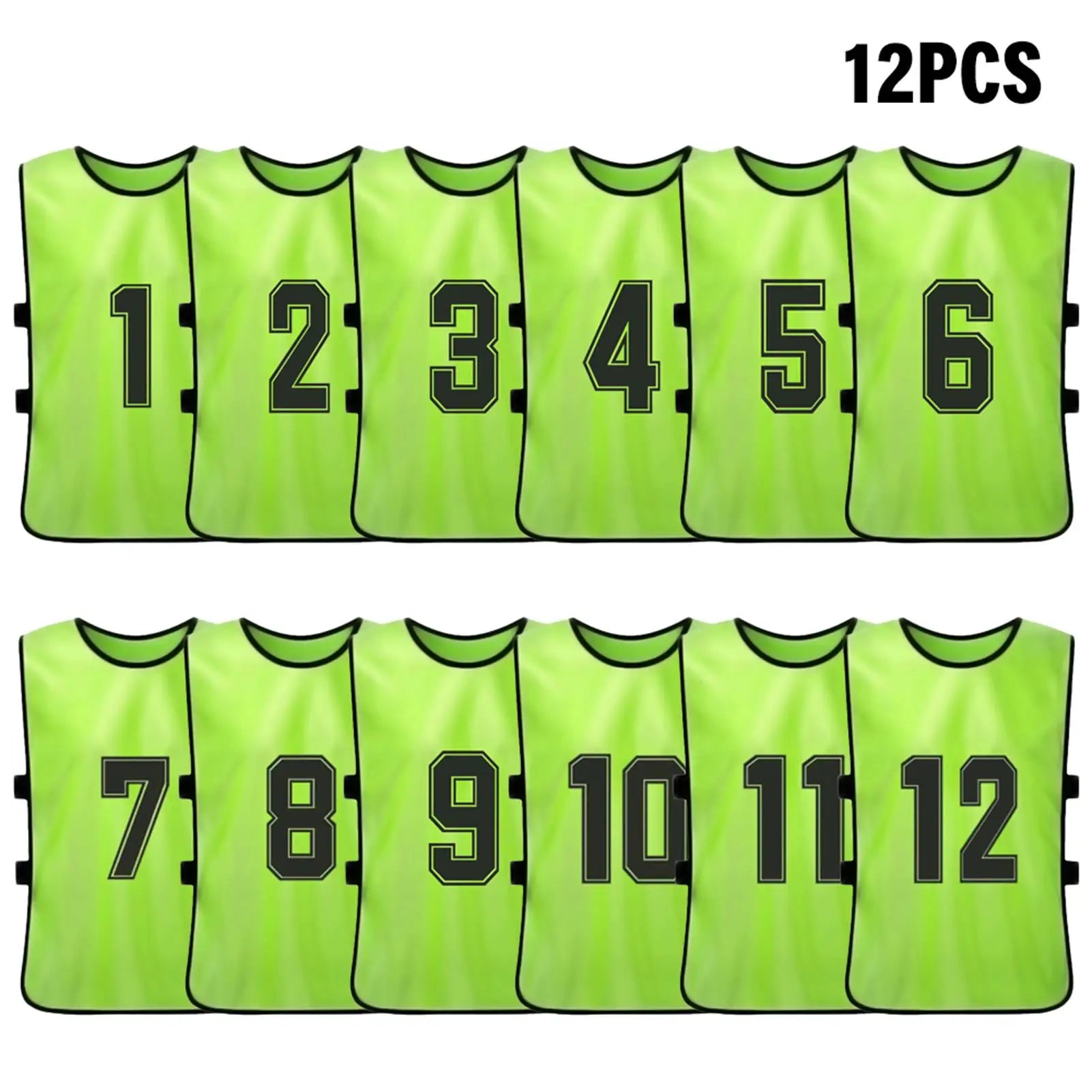 6PCS/2PCS Adults Soccer Pinnies Quick Drying Football Team Jerseys Youth Sports Scrimmage Soccer Team Numbered Bibs Sports Vest - Buy online at  Vibe In Cart.