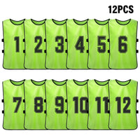 6PCS/2PCS Adults Soccer Pinnies Quick Drying Football Team Jerseys Youth Sports Scrimmage Soccer Team Numbered Bibs Sports Vest - Buy online at  Vibe In Cart.