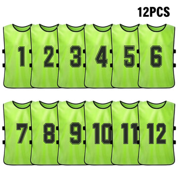 6PCS/2PCS Adults Soccer Pinnies Quick Drying Football Team Jerseys Youth Sports Scrimmage Soccer Team Numbered Bibs Sports Vest - Buy online at  Vibe In Cart.