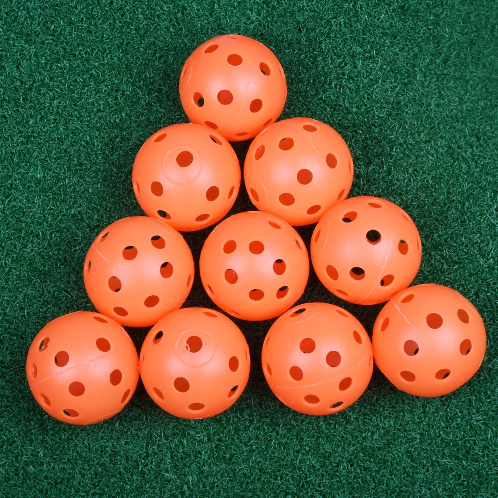 10Pcs 41mm Golf Training Balls Plastic Airflow Hollow with Hole Golf Balls Outdoor Golf Practice Balls Golf Accessories - Buy online at  Vibe In Cart.