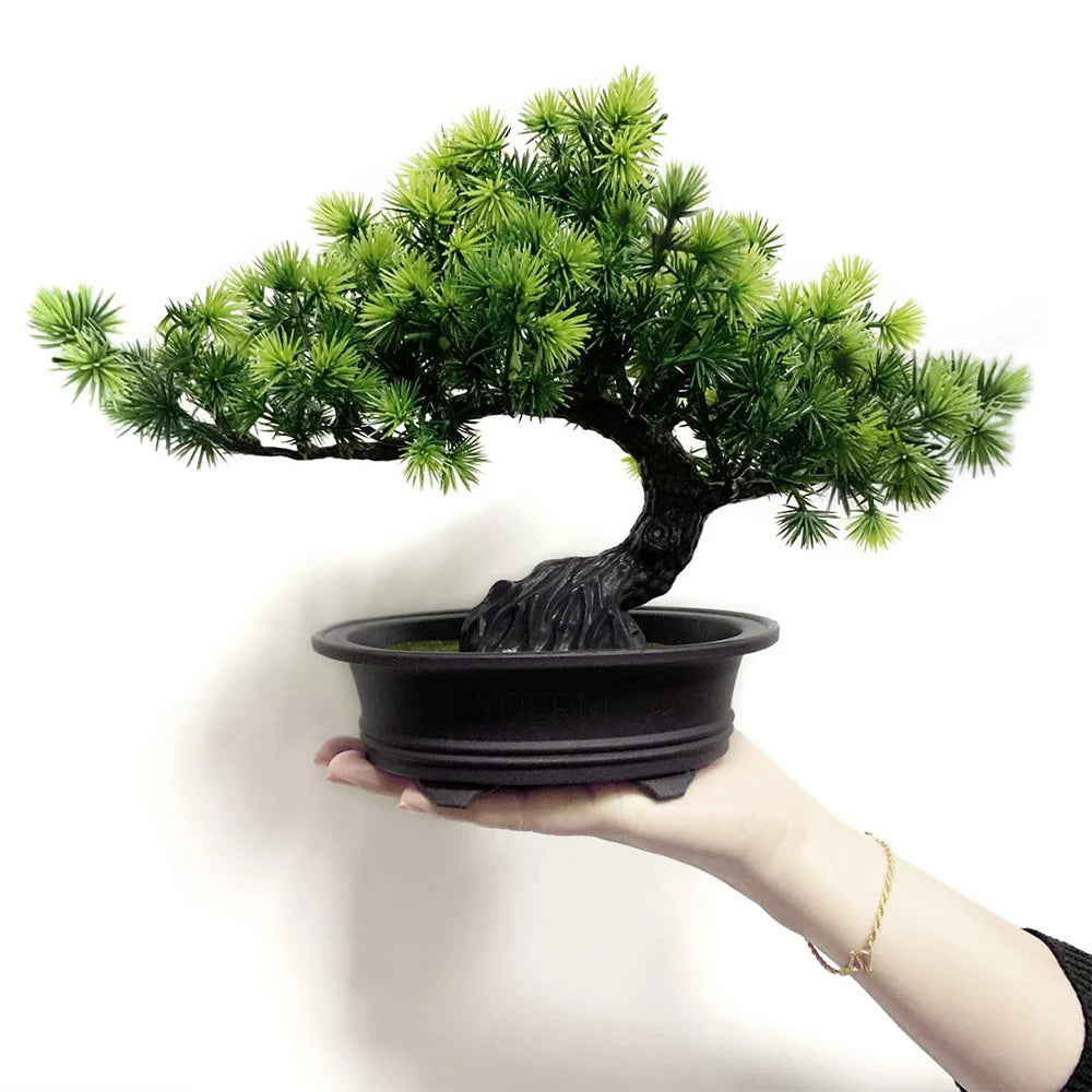 Artificial Plant Greenery Fake Bonsai Tree Indoor Bookshelf Desk Bathroom Farmhouse Decor Home Room Office Decoration Fake Plant - Buy online at  Vibe In Cart.