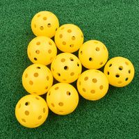 10Pcs 41mm Golf Training Balls Plastic Airflow Hollow with Hole Golf Balls Outdoor Golf Practice Balls Golf Accessories - Buy online at  Vibe In Cart.
