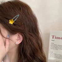 Summer Y2K Hairpin Yellow Star Designs Duck Mouth Clip Bangs Side Clip Blue BB Barrettes Hair Snap Clips Girls Hair Accessories - Buy online at  Vibe In Cart.