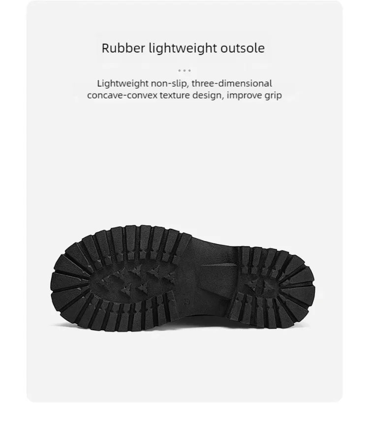 Couple's casual boots four season men's and women's high top leather boots fashion thick soled non slip plus size outdoor boots - Buy online at  Vibe In Cart.