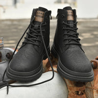 Italian Men's Genuine Leather Boots Fashion Outdoor Boots High Quality Casual Ankle Boots Antiskid Comfort Winter Platform Boots - Buy online at  Vibe In Cart.