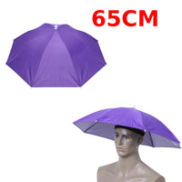 Portable Polyester Umbrella Hat for Fishing Anti-Rain Anti-Sun