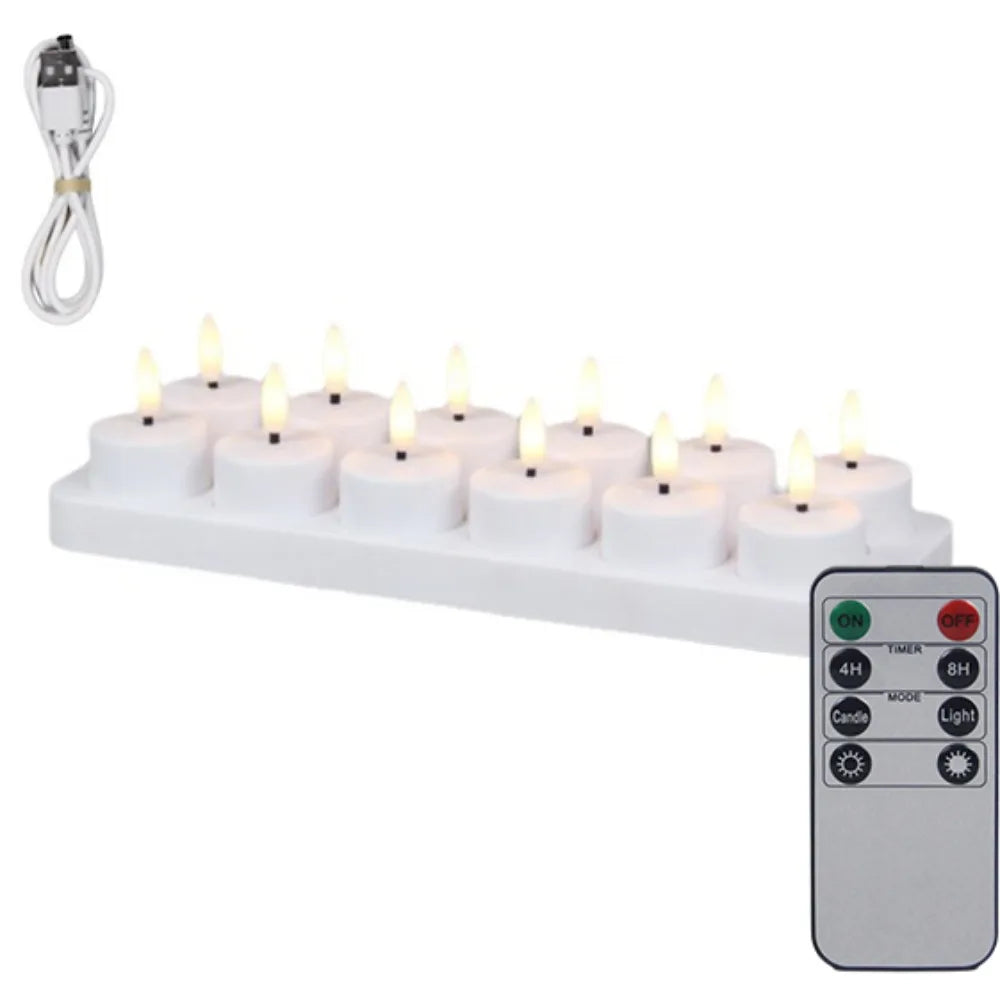 4-12Pcs LED Flameless Candle Light Battery Operated LED Creative Candles Tea Lights Halloween Christmas Party Decor Candle Light - Buy online at  Vibe In Cart.