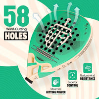 Padel Racket Carbon Fiber Surface Tennis Racket Pop Tennis Beach Tennis - Buy online at  Vibe In Cart.