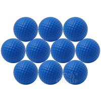 Soft PU Yellow Practice Golf Balls, 10 Pack for Indoor Training