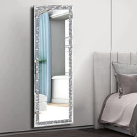 LUVODI Large Silver Sparkly Crystal Rhinestone Diamond Frameless Vanity Mirrors Wall Mounted Dressing Mirror for Home/Hotel - Buy online at  Vibe In Cart.