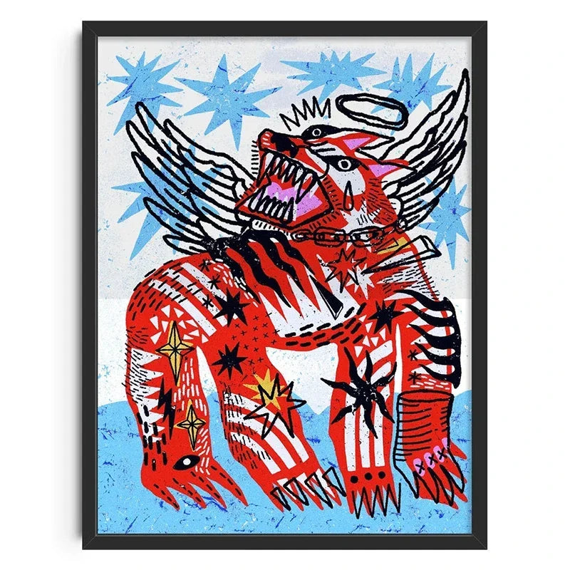 Classical Abstract Canvas Wall Art Print, Unframed, Vertical